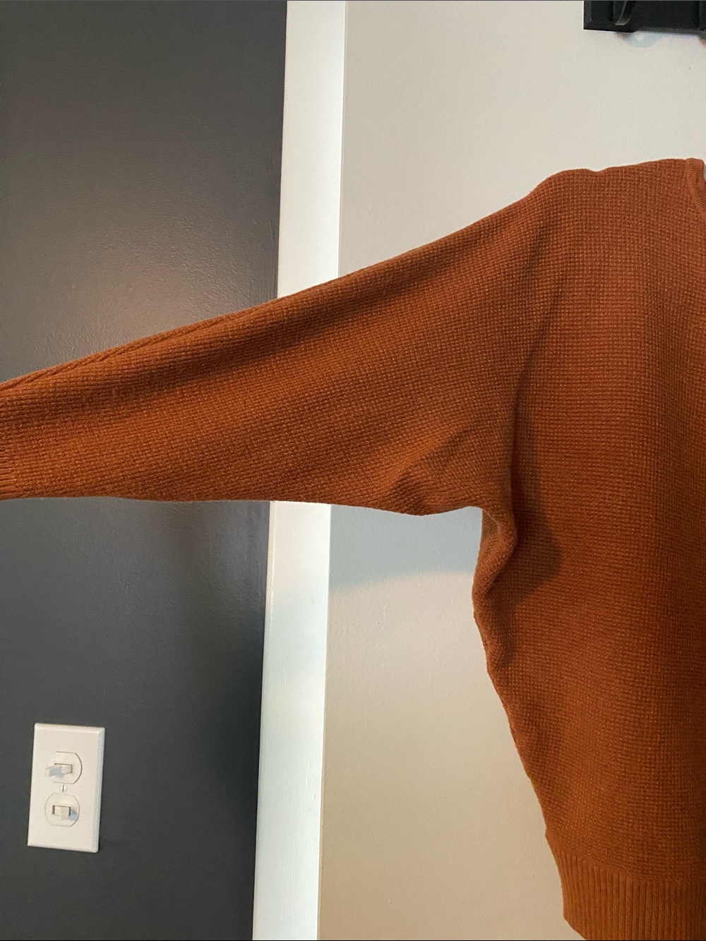 Tahari Women's Burnt Orange Crew Neck Sweater - Picture 2 of 4